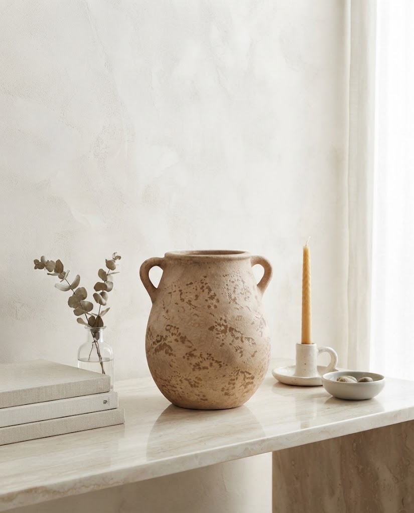Open-Top Pottery Jar