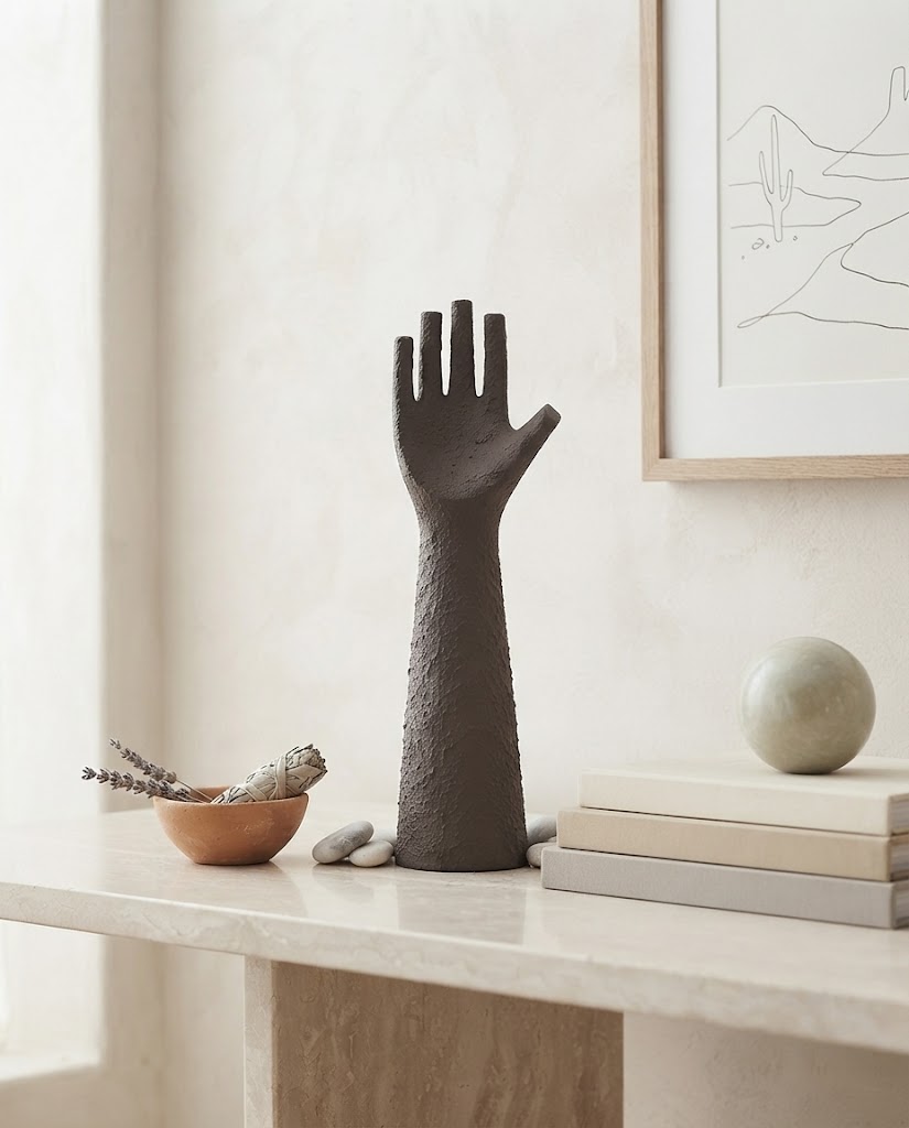 Hand-Shaped Vase