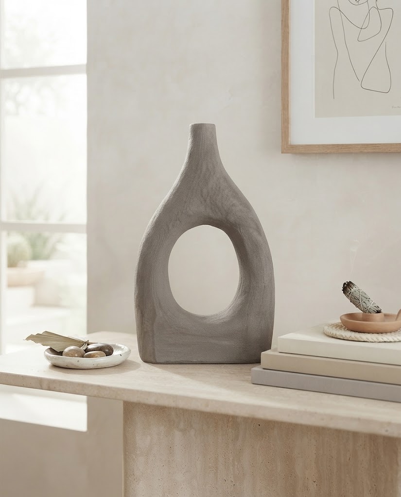 Hollow Stone Vase