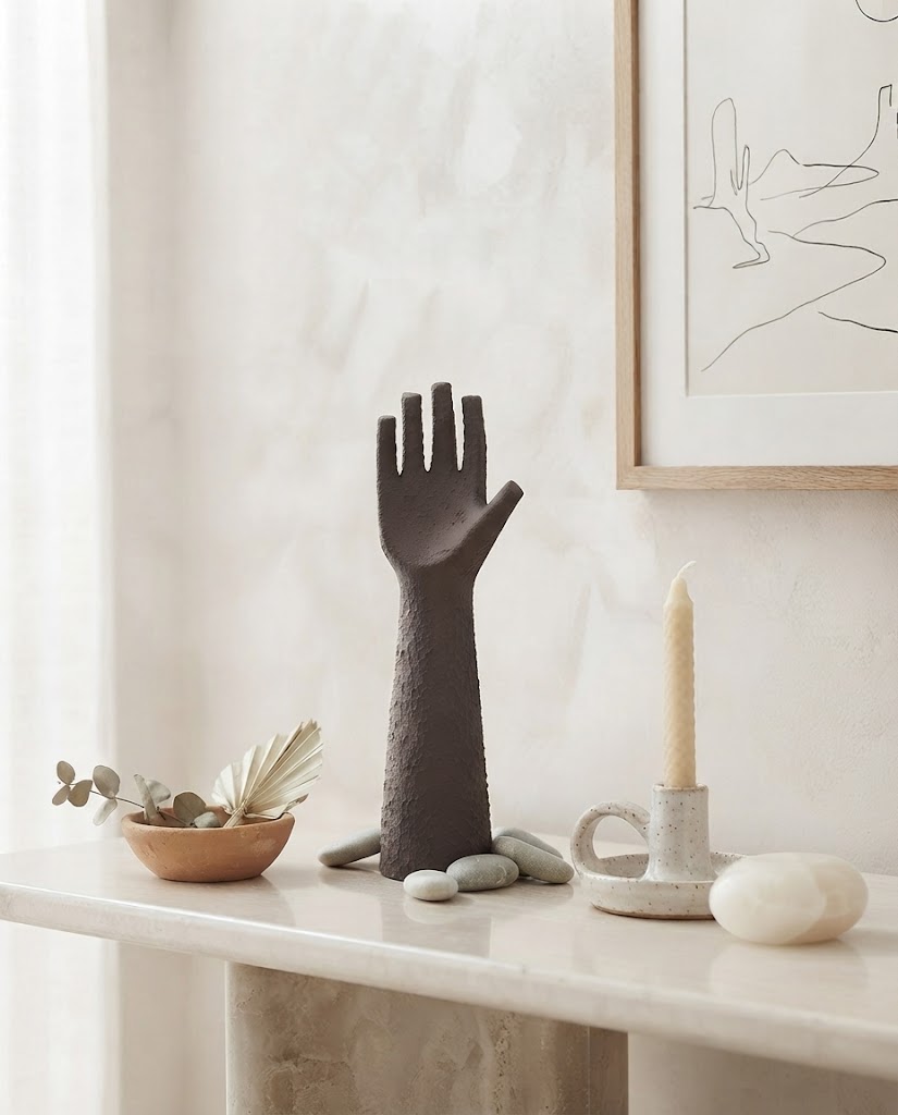 Hand-Shaped Vase